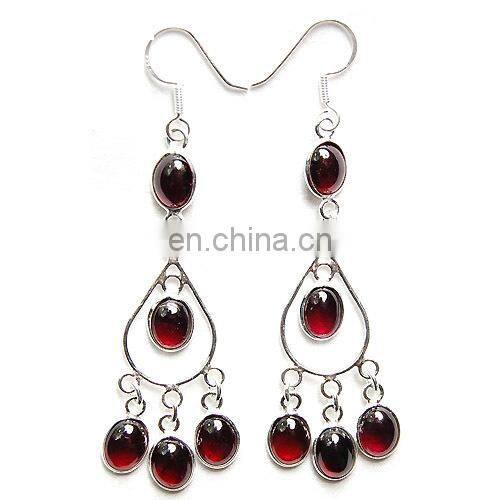 925 Sterling silver earrings jhumka Wedding party silver earrings Amethyst silver earring