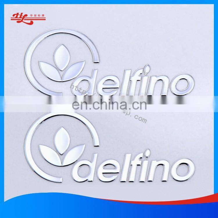 self-adhesive tin badge logo