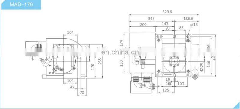 Precision 4 axis cnc rotary turn table cnc machine tools for machine center