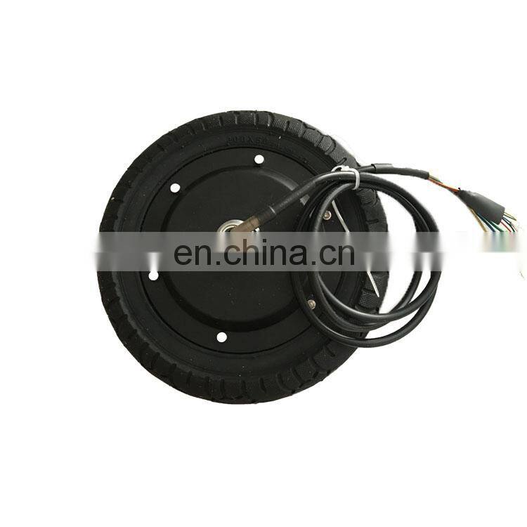 DC brushless gearless single shaft 8 inch 24V 36V 48V  hub motor wheel