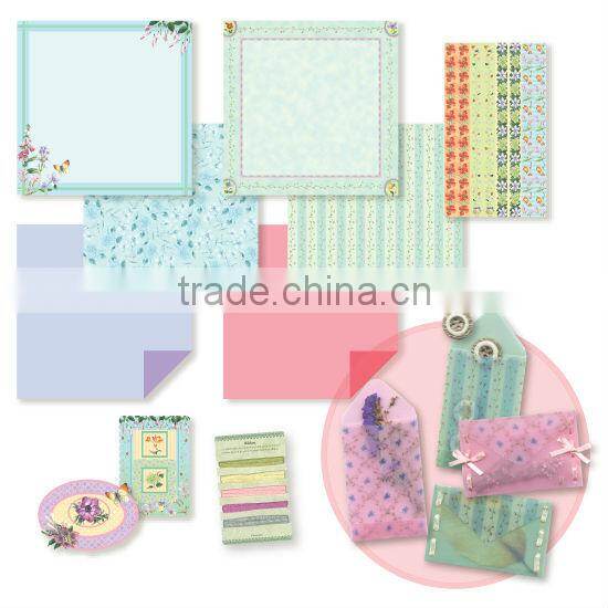 DIY Craft Set Edwardian Flower Garden Flower Scrapbook Kit