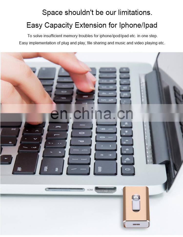 2018 High Capacity Smartphone OTG flash drive USB External flash drive for iphone
