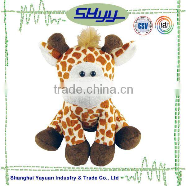 2015 hot sale custom stuffed toy plush giraffe