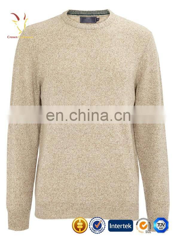 crewneck 100%cashmere sweater for men