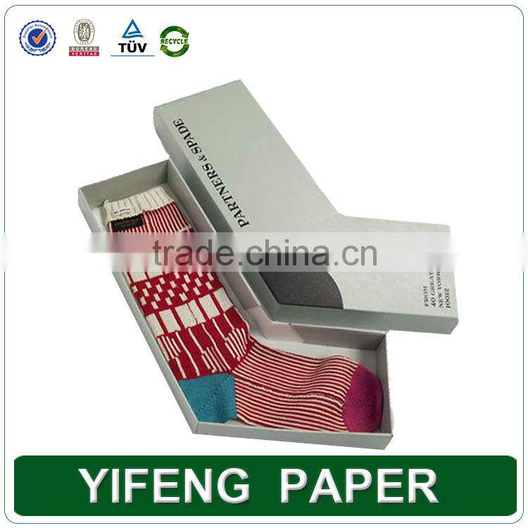 Custom high quality new design sock packaging box