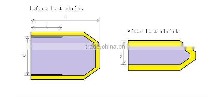 PE material heat shrink cable end caps with hot-melt adhesive