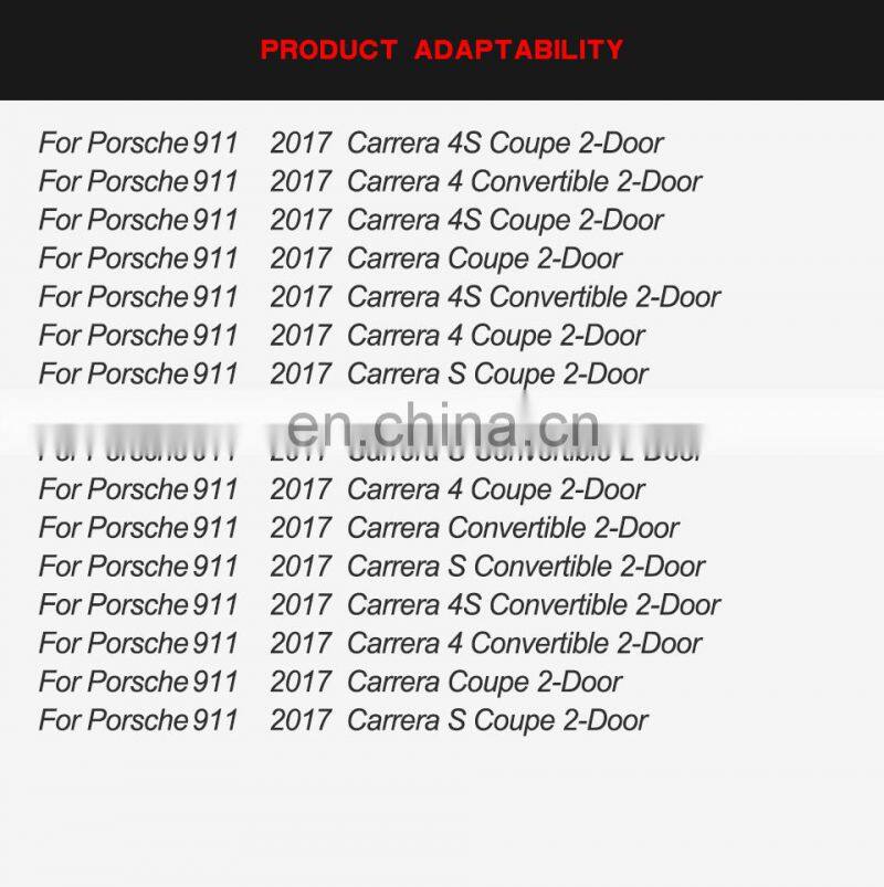 JCSportline Carbon Fiber  911 GTS Front Bumper Lip for Porsche 911 Carrera GTS 3.0T 2017