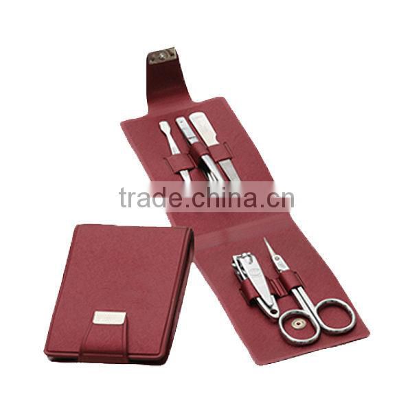Simple design button closure gift manicure set