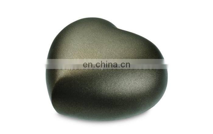 hand painted heart shaped antique urn