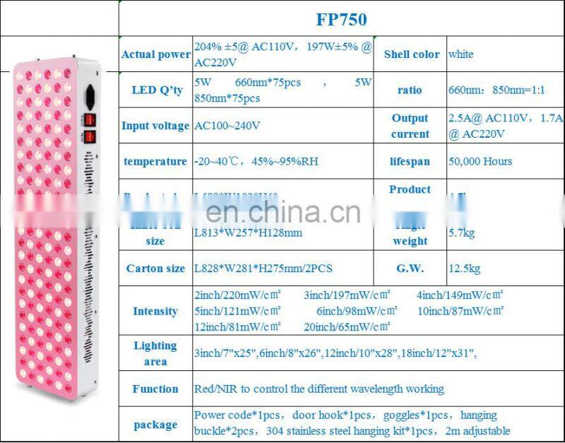 New Pdt Led Infrared Red Light Therapy Near Infrared Light Therapy Lamp Panel 660nm 850nm Infrared Light Therapy Machine