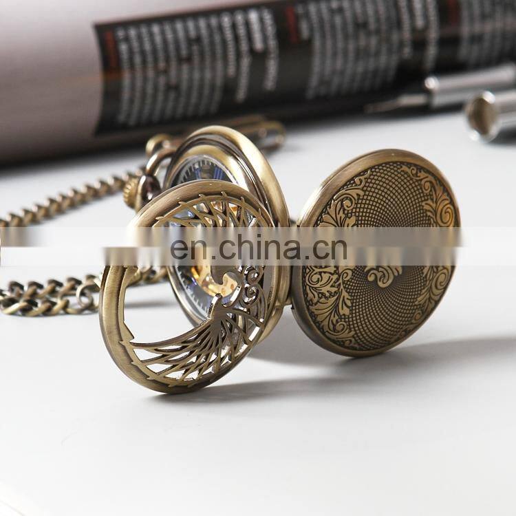 GOHUOS Luxury hand winding mechanical pocket watches for men private label mechanical watch