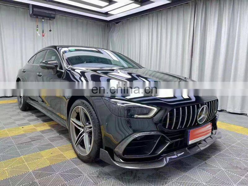 Runde Carbon Fiber Brabus Style For Mercedes-Benz AMG GT50 GT53 Body Kit Front Lip Rear Lip Side Skirt Spoiler Exhaust