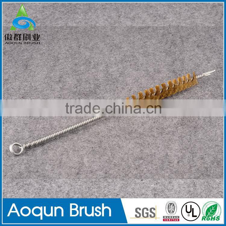 High quality 3.5 inch coppered brass wire brushes for grinders