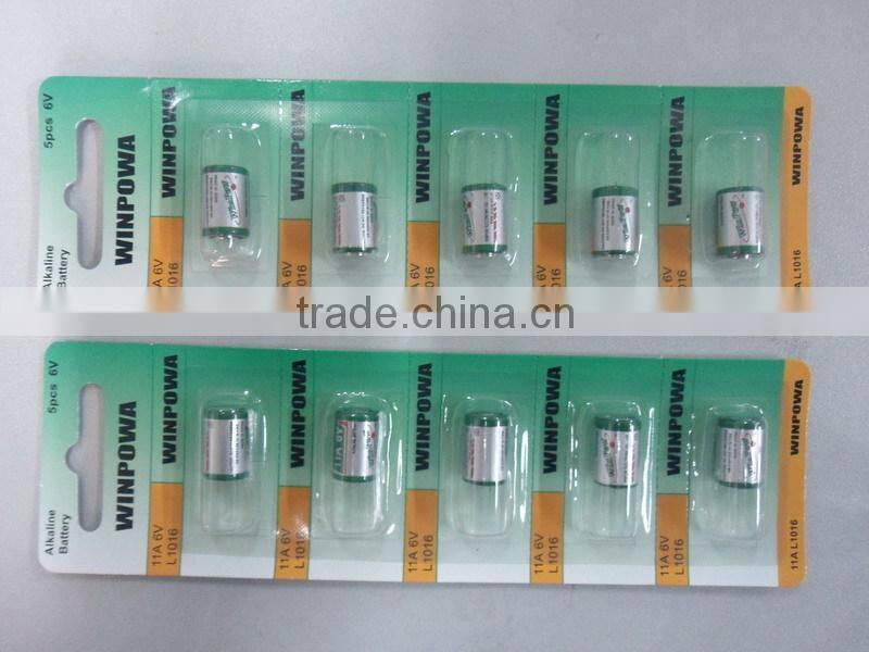 high quality 11A alkaline battery 6 volt