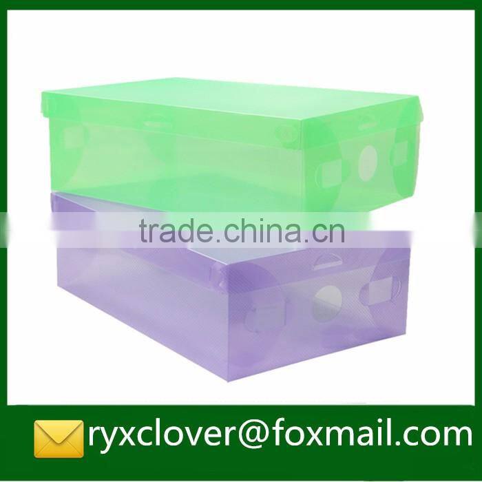 PP Production Plastic Clear Folding Shoes Packaging Box