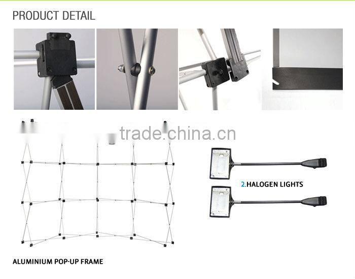 exhibition booth trade show display stand, 3*3 Trade Show pop up display backdrop wall