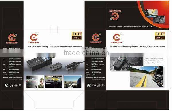 shockproof design 1080p police dash camera full hd with 4000 mAh Li-ion battery