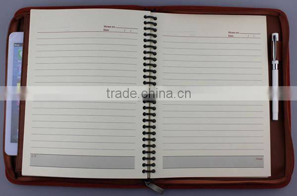 b5 size business portfolio,logo customized