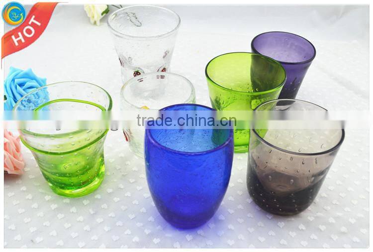 colorful wine drinking glass cup