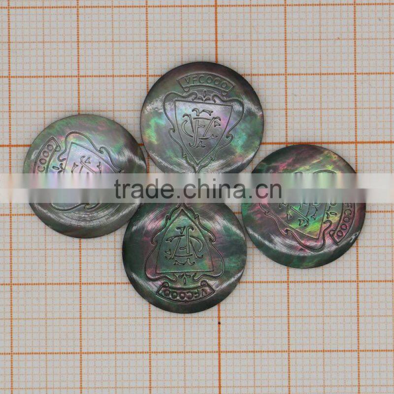 black pearl lip sea shell,raw mother of pearl shells with laser engraved logo