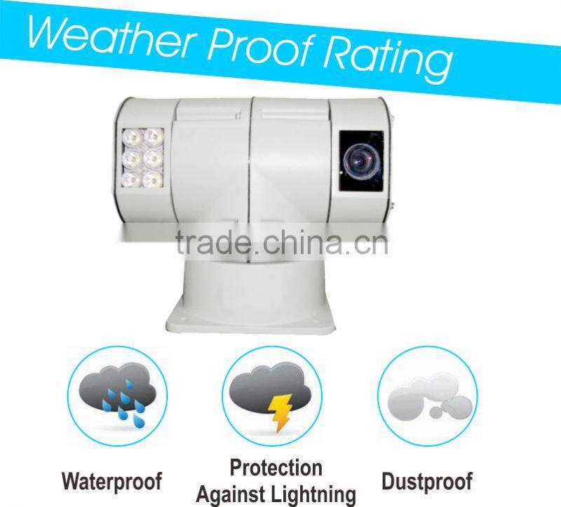 1/3" Sony CCD Vehicle PTZ Camera Multi-protocol Analog Vehicle IR Varifocal PTZ Camera Weatherproof Design