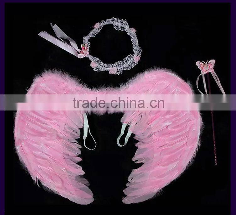 Wholesale fashion white Feather angel wing decoration Masquerade