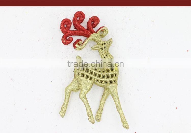 Christmas Tree Ornaments Sticky Powder Santa Elk Enfeites De Natal Adornos Navidad Craft Christmas Tree Decoration Wholesales