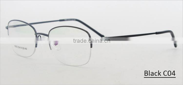 Classic half-rim men metal no brand eyewear optical frames