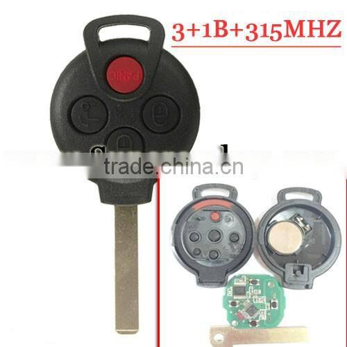 Best Quality 4 Button Smart Card key with 315MHZ fOR BENZ