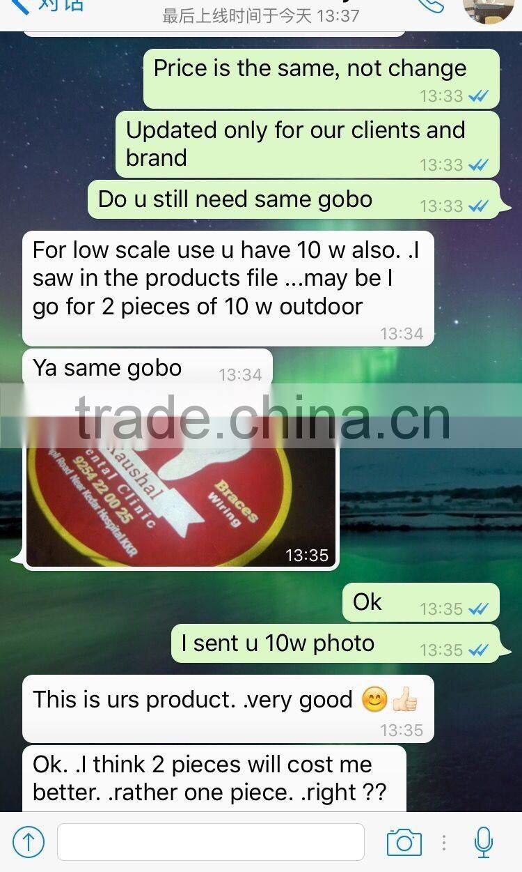 40w led logo light 4500lm outdoor single image static gobo advertising floor projector