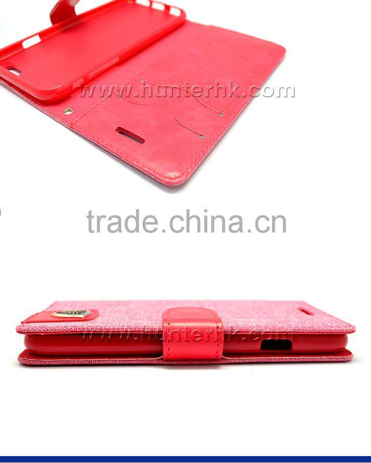 Best Quality Fabric Skin Book Case For iphone6S