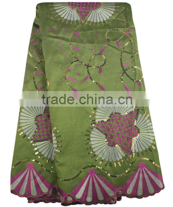 african sequin woven george lace comfortable fabric GP1001 Red