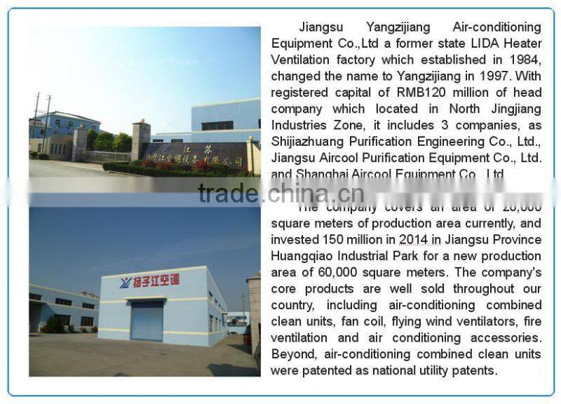 Energy saving ceiling concealed fan coil units