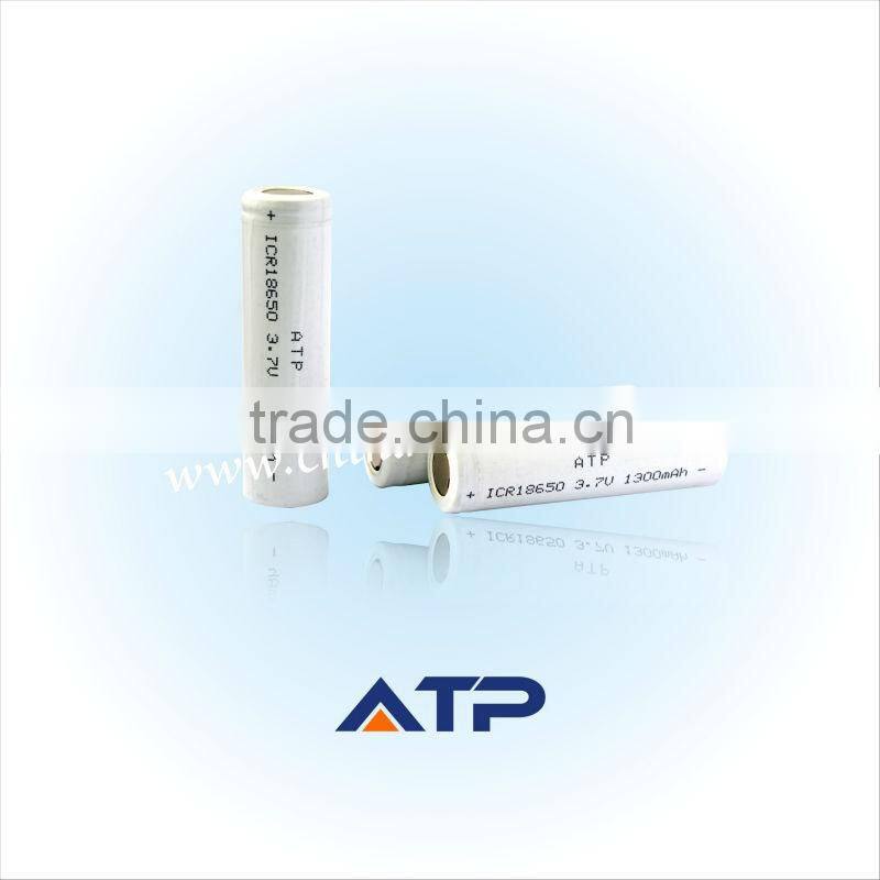 Wholesale 18650 lithium battery / 1300mAh 3.7v 18650 li ion battery