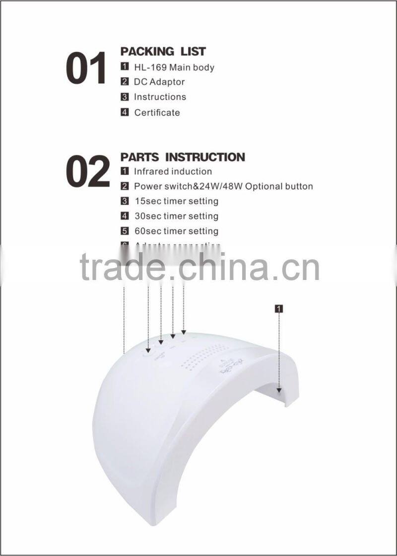 New Professional Sunshine light led nail lamp dryer with hand sensor