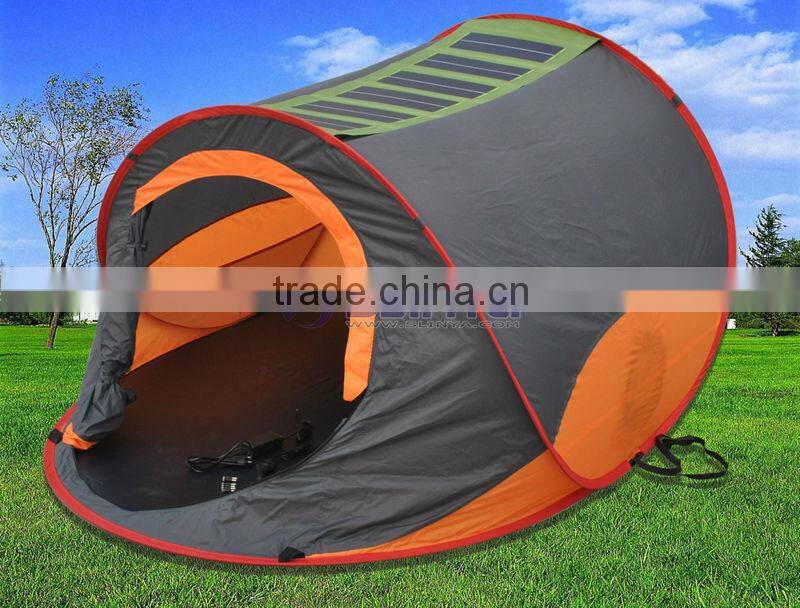 22W Camping Orange Solar Power Tent For Sale