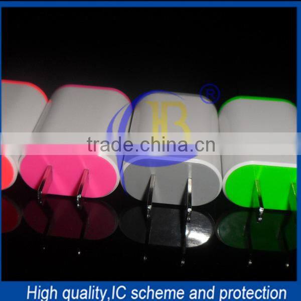 USB Charger with IC Protection Compatible for Samsung and for iphone Charger