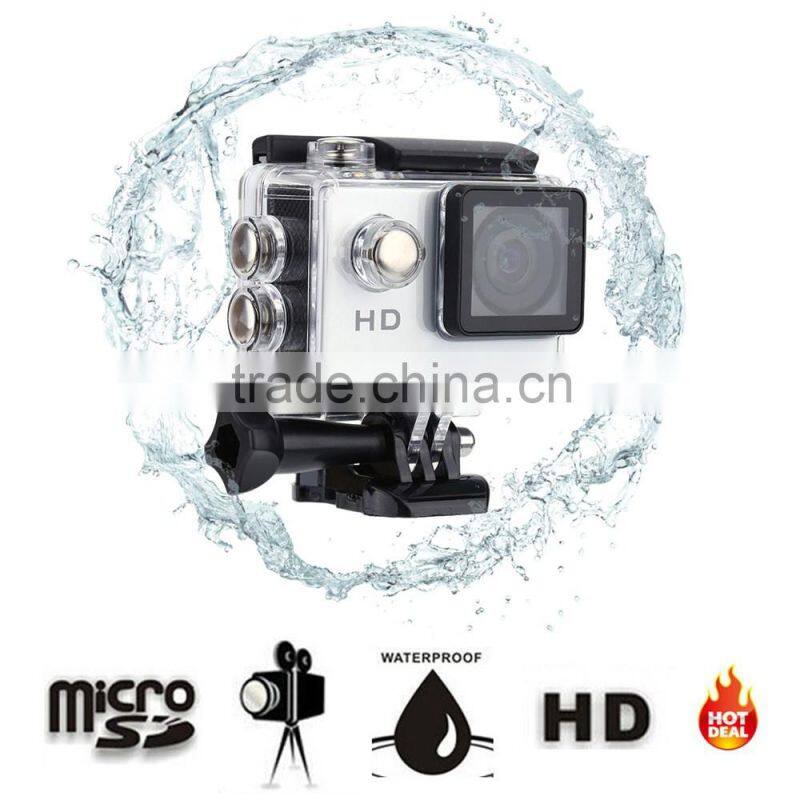 A7 HD 720P Sport Mini DV Action Camera 2.0" LCD 90 degree Wide Angle Lens 30M Waterproof