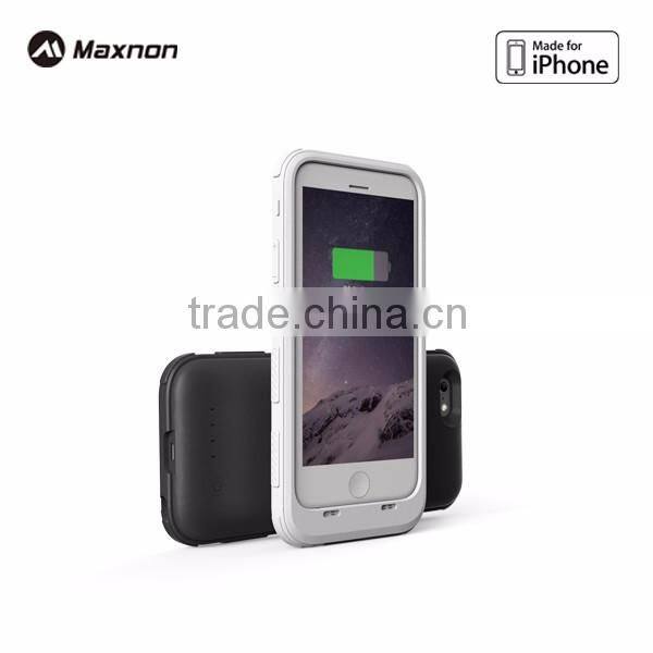 MFI certified phone backup battery case for iPhone 5 plastic Battery Case for iPhone 6 Power Bank Case for iPhone 6s