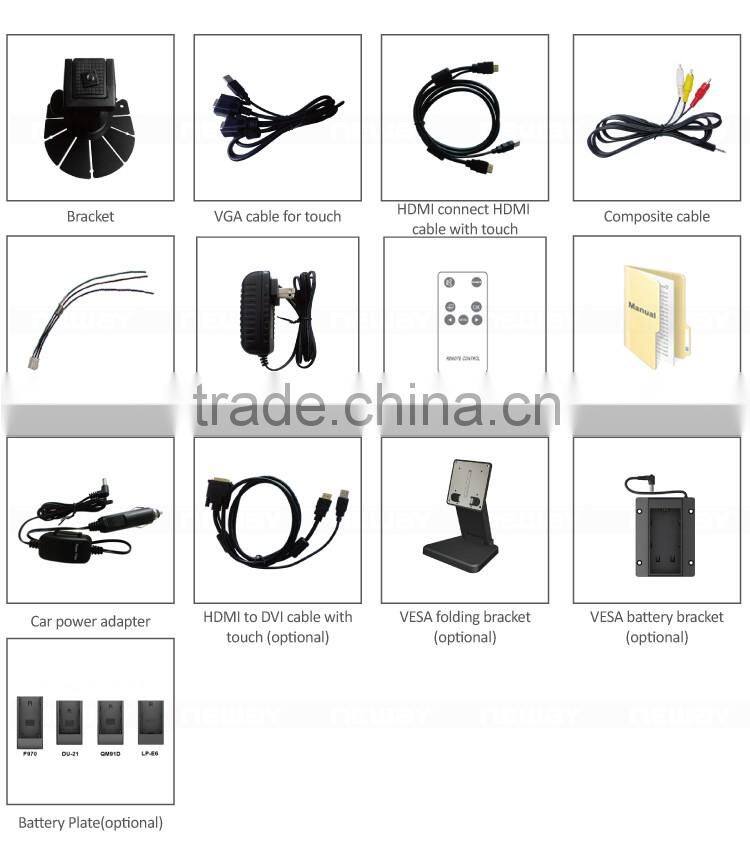 7 inch 16:9 & 4:3 switchable 10-point touch capacitive screen