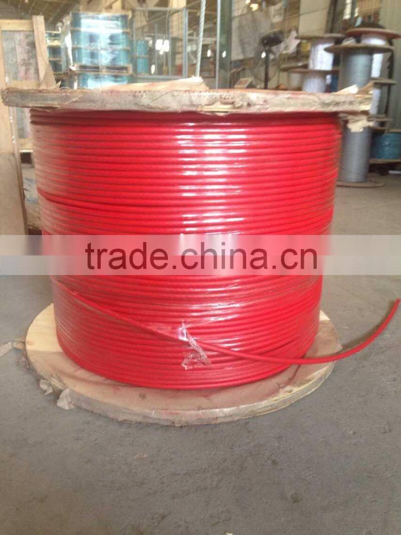 PE coated steel wire rope (8mm 10mm 12mm 14mm)