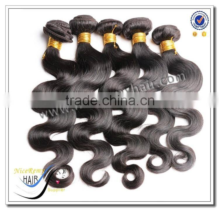 Wholesale top quality 100% human virgin brazilian hair body wave hair weave