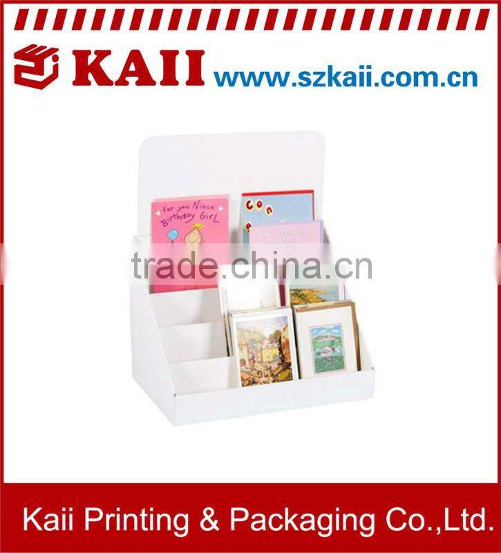 pink foldable cosmetic counter top cardboard display box