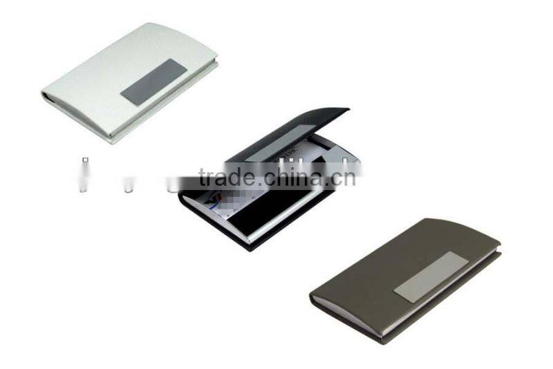 2015 factory made pu leather name cardholder