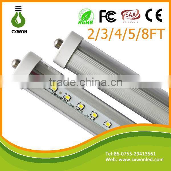 1200mm t8 tubes ac85-265v ce rohs approved 18w single pin t8 led tube XXX TUBE