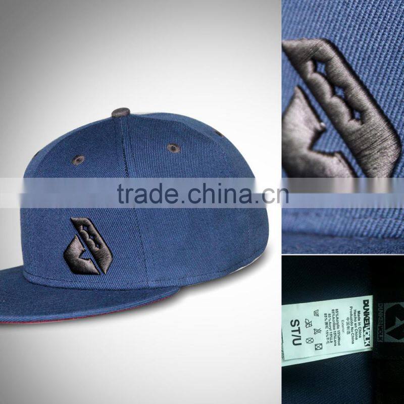 Custom Flat Brim Embroidery Snapback Cap/Hat