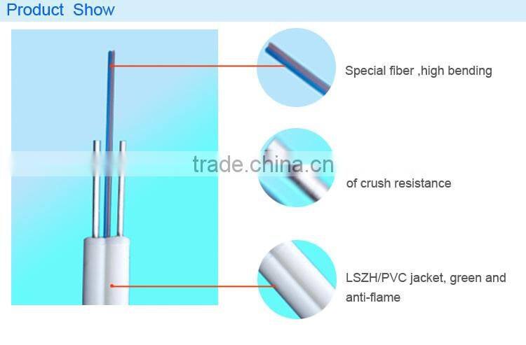 FTTH Telecommunication GJXH fiber optic cable price per meter