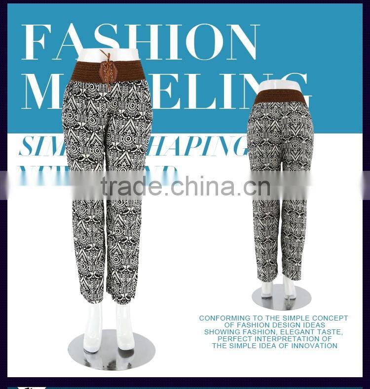 custom printed harem pants rayon harem pants women