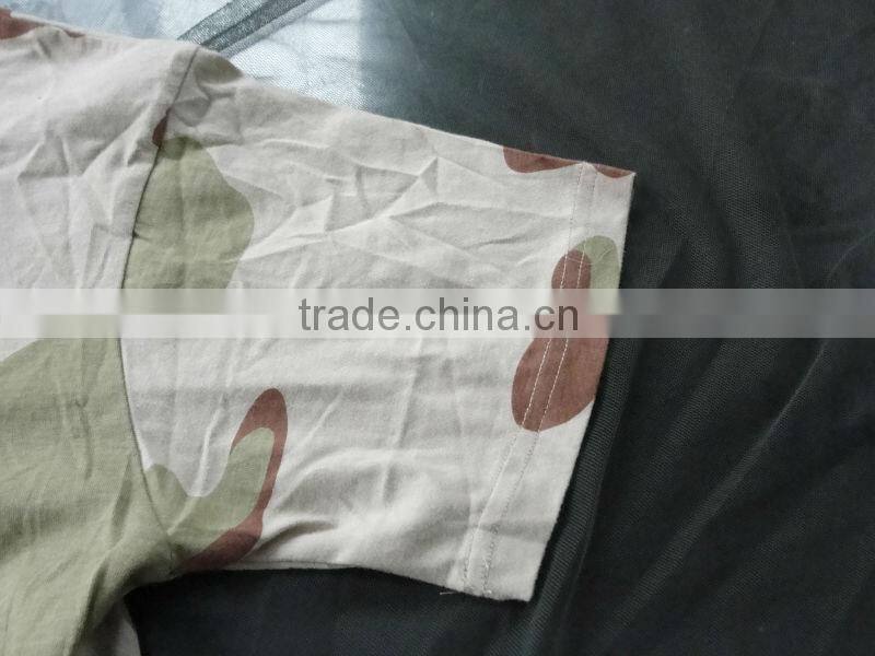 Military desert camouflage T shirt short sleeve