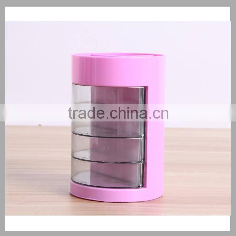 School supplies custom cheap plastic desk pen container creative pen holder
